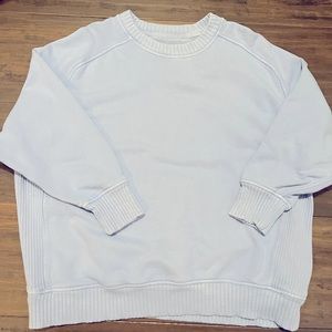 aerie Oversized Light Blue Sweatshirt Large